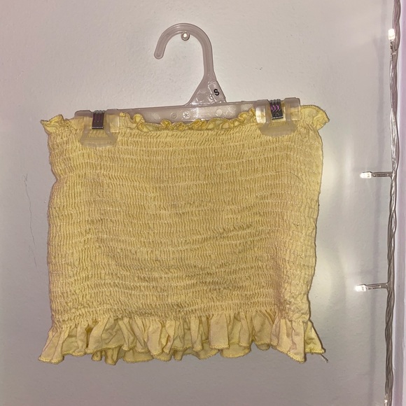 smocked ruffle tube top - Picture 1 of 1